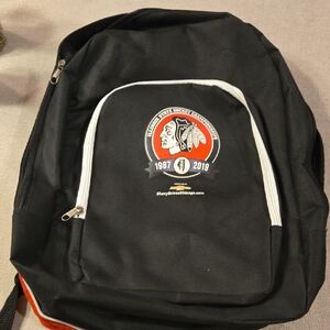 Black Backpack with Logo